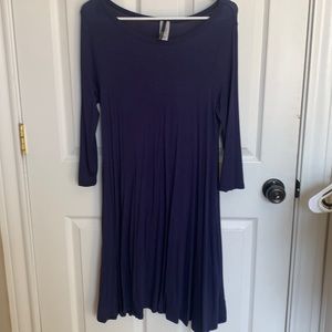 Blue tunic dress